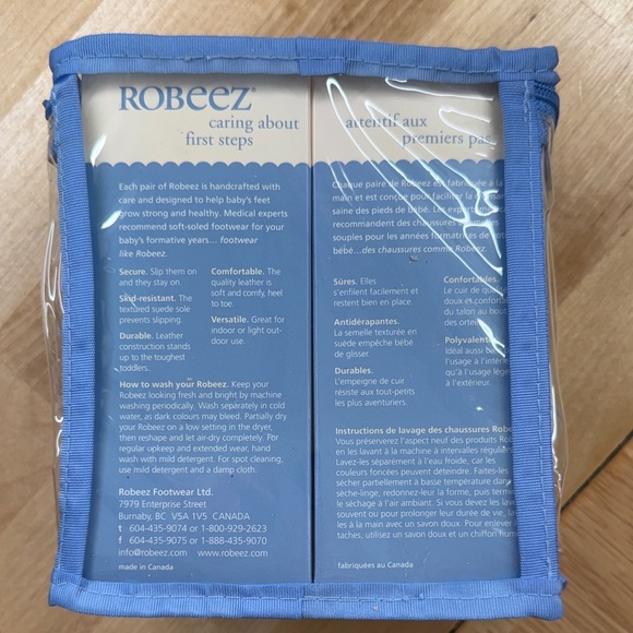 Robeez Light Blue Puppy Infant Shoes - Picture 4 of 4